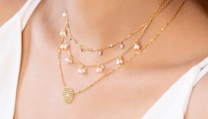 Simple Temperament Fashion Jewelry Jewellery Thin Chain Gold
