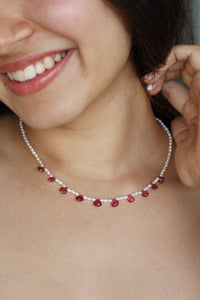 Pearl Pink Tourmaline Necklace