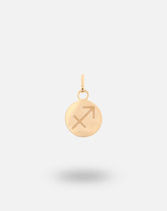 Zodiac Disc Charm Pendant - Sagittarius - STAC Fine Jewellery