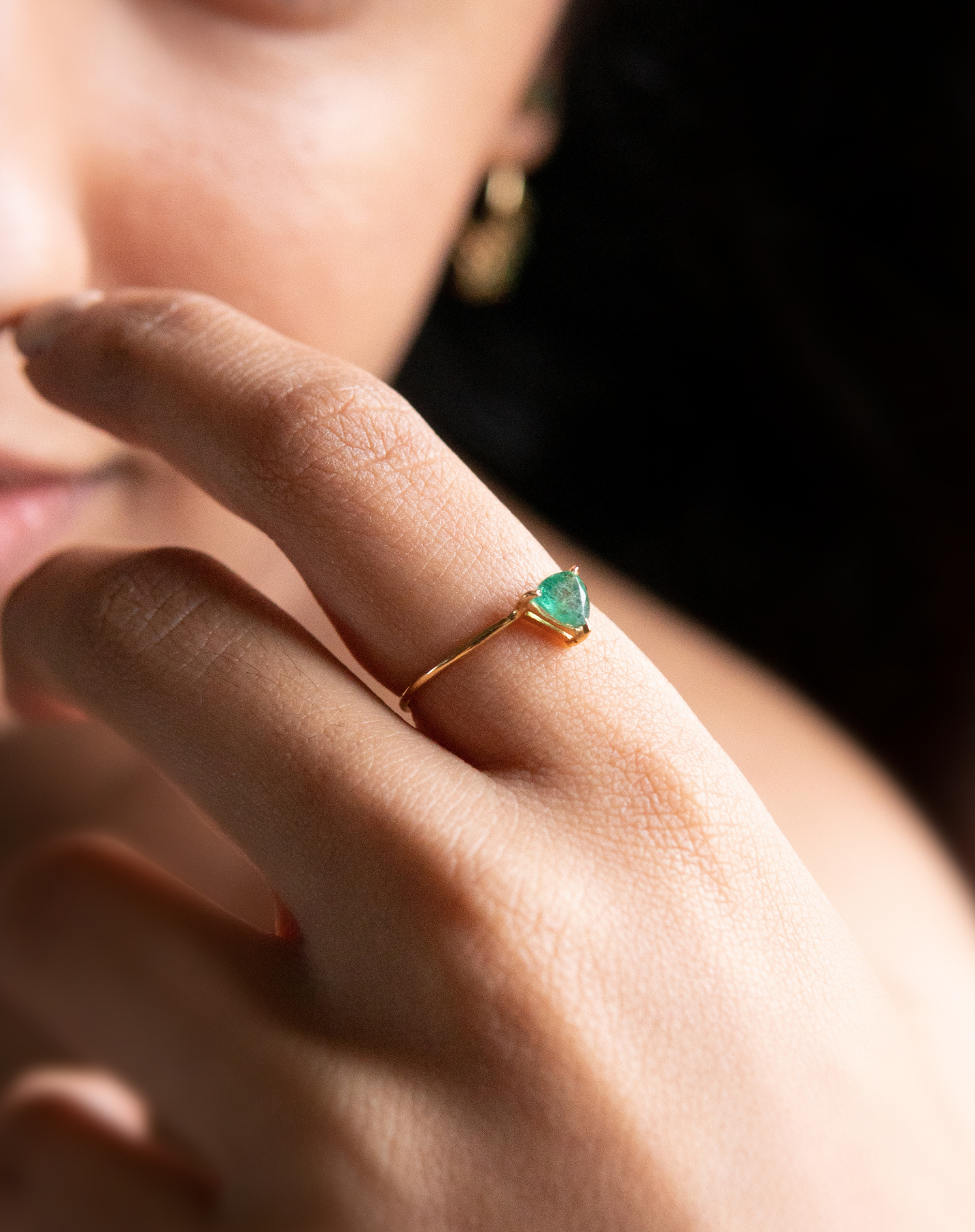 Gold Emerald Ring | Art of Gold Jewellery, Coimbatore