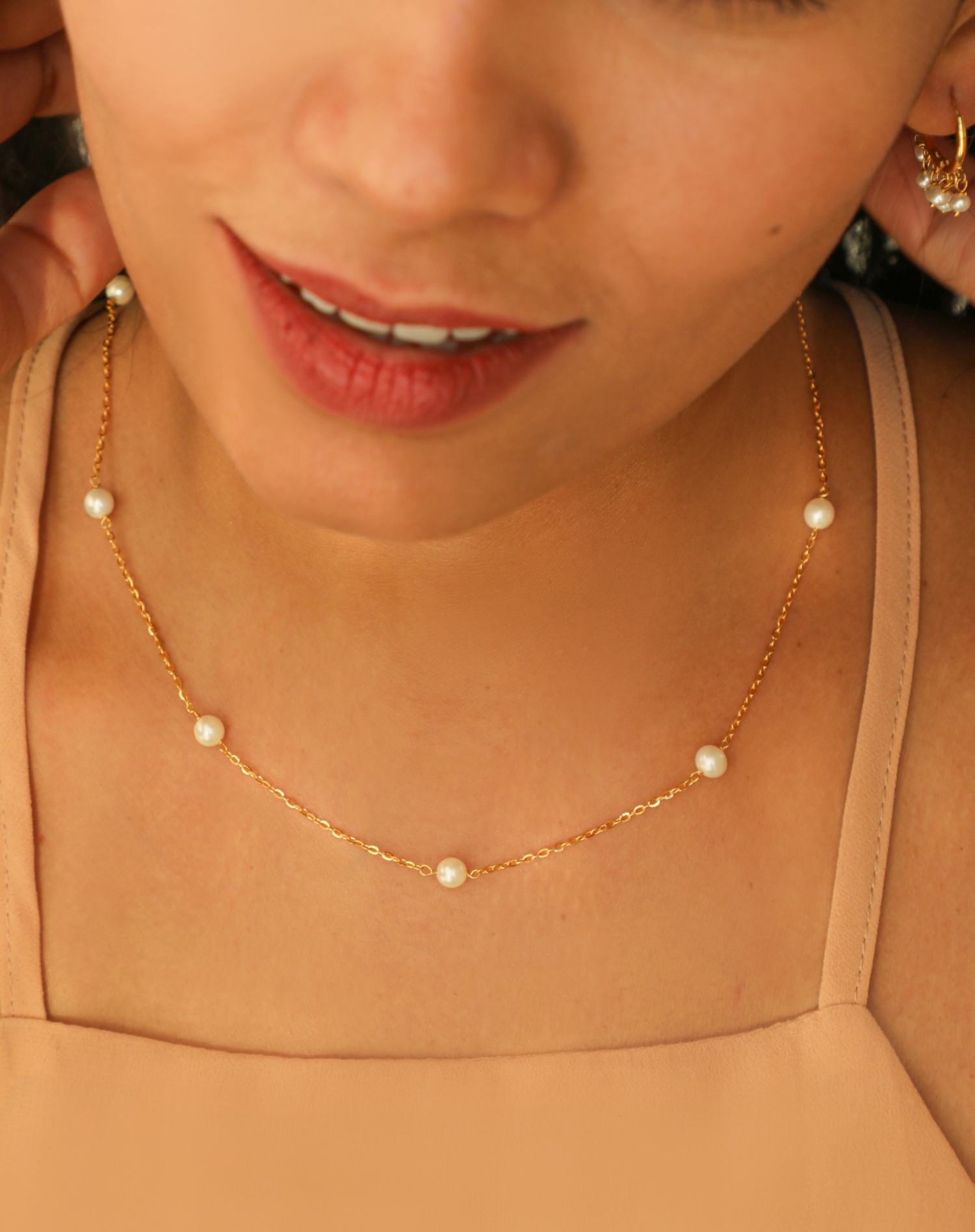 The Victoria Chinese Pearl Gold Necklace