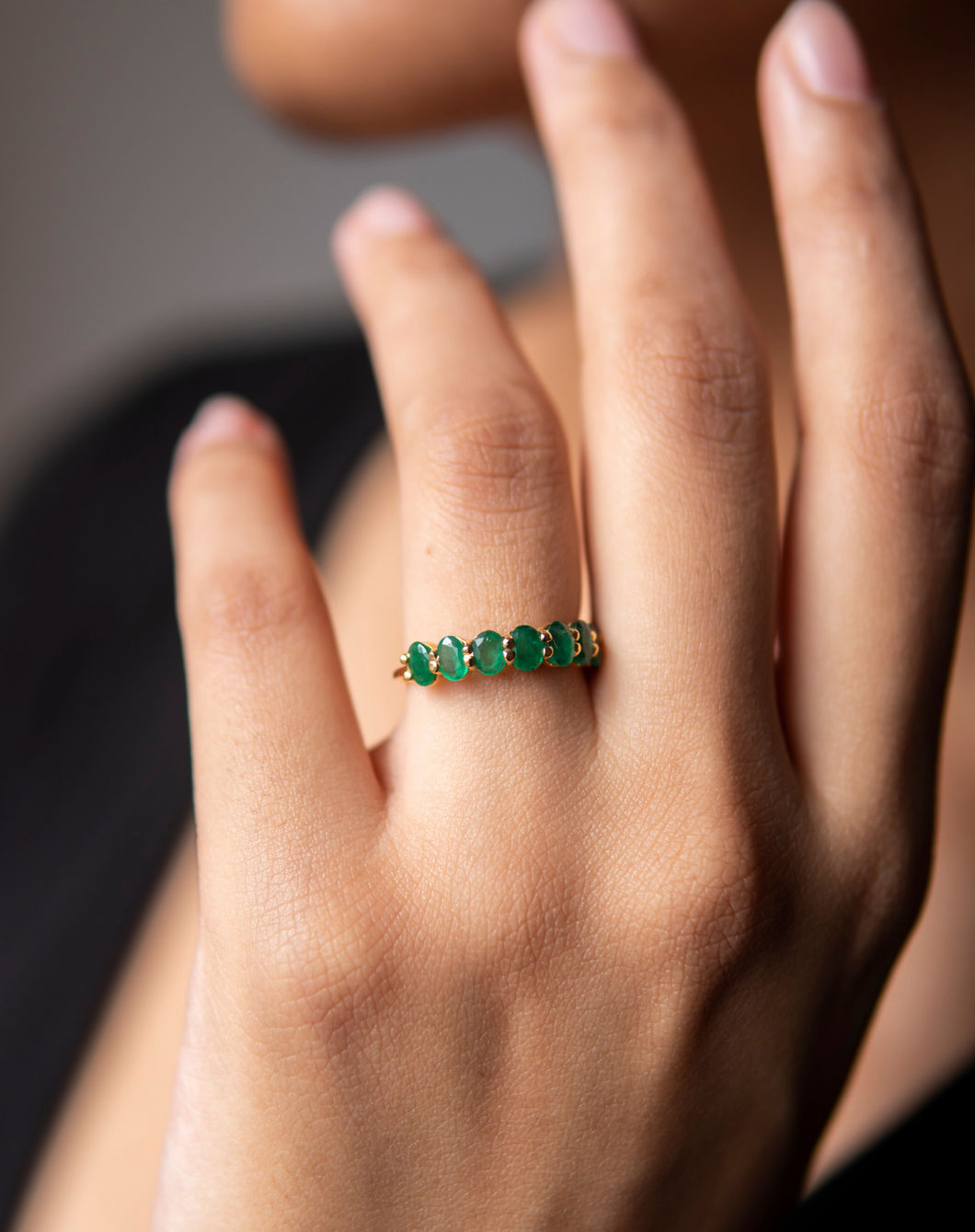 Oval Emerald Band - STAC Fine Jewellery