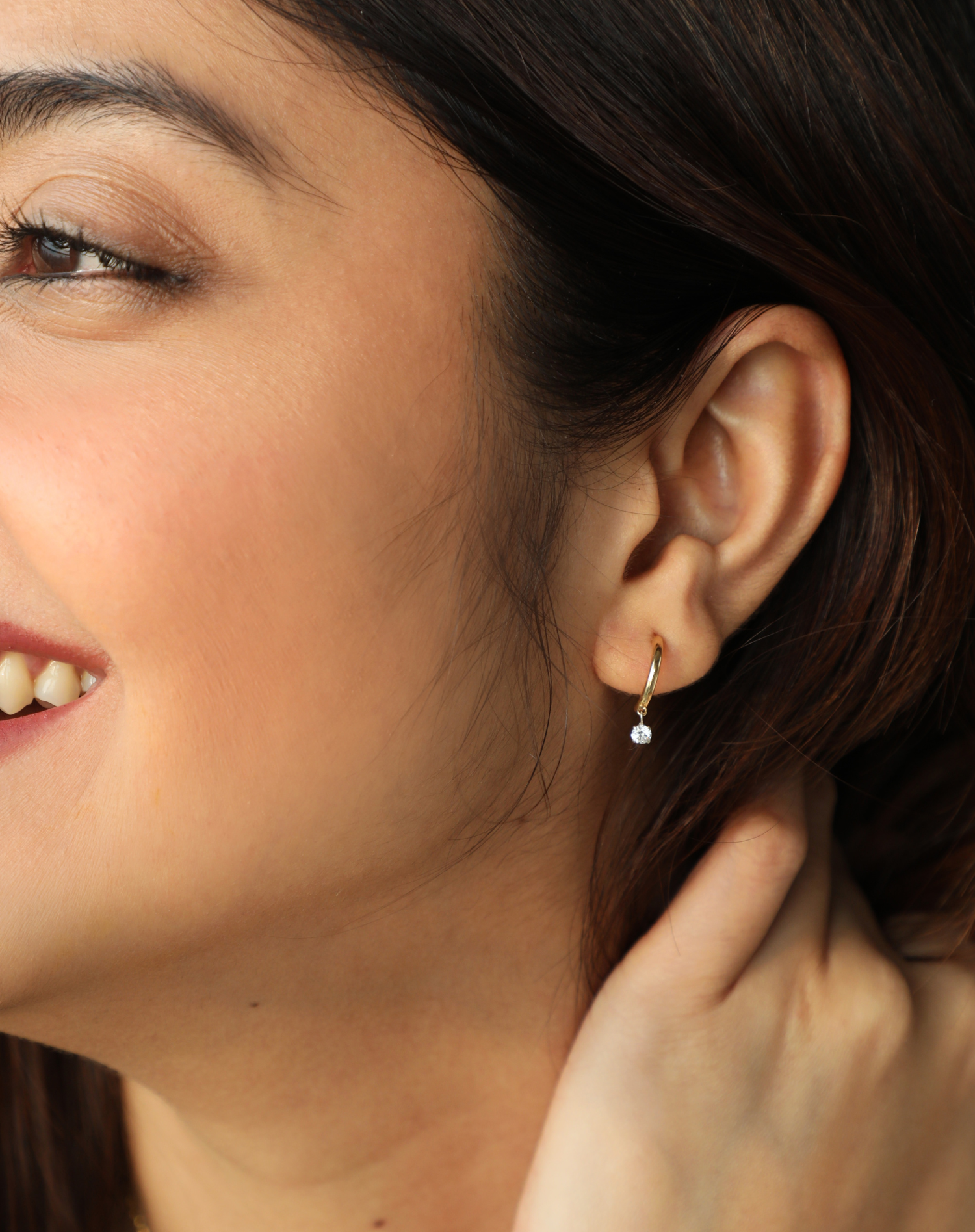 American Diamond Drop Earring for womenFashion Rhinestone  DecorativeAmerican Diamond Earrings For WomenROSE GOLD