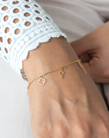 14k Paper Clip Link Bracelet. Womens Trendy Gold Link Bracelet. Stackable  Bracelet. Anniversary Gift. - Etsy