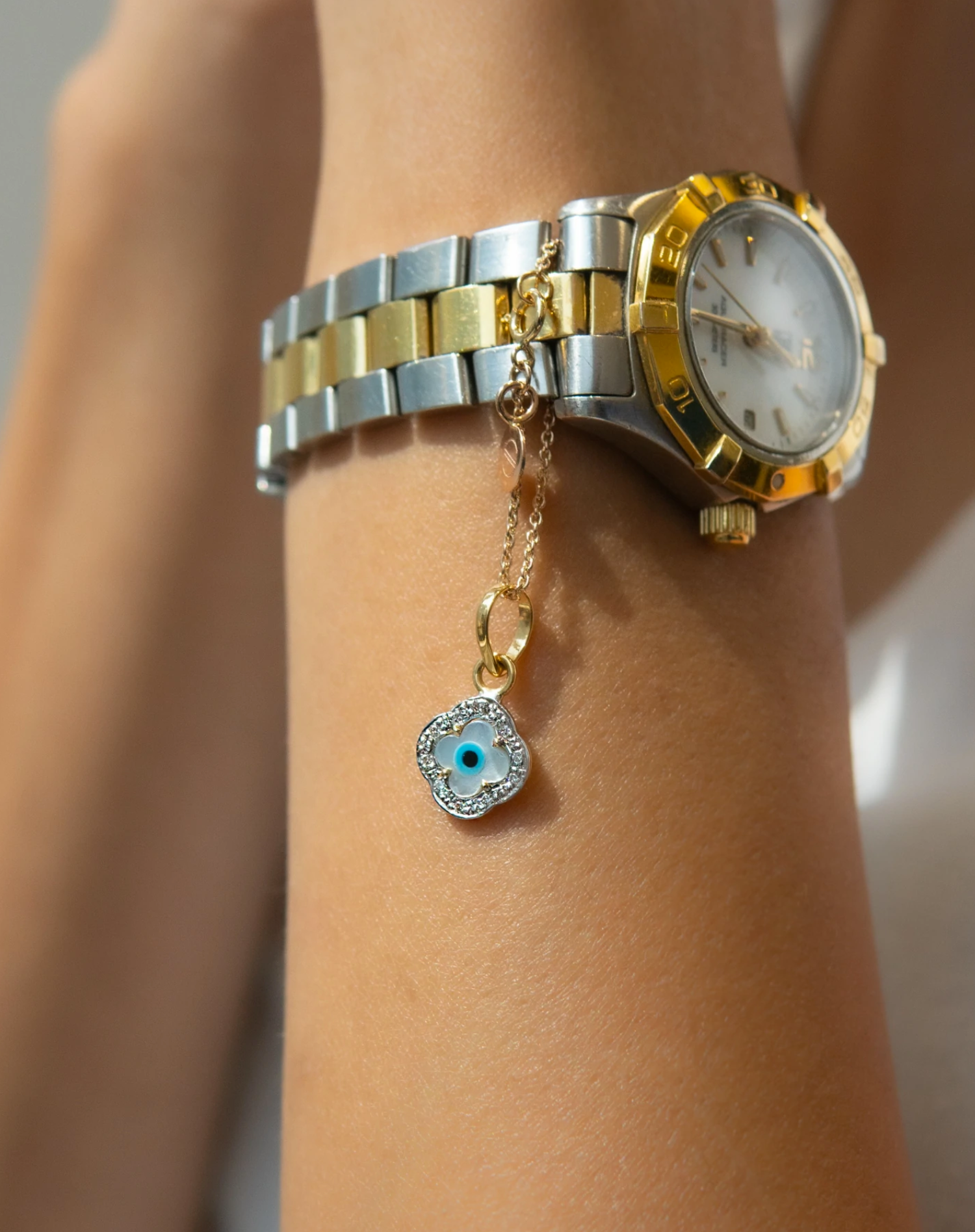 Evil eye store watch charm